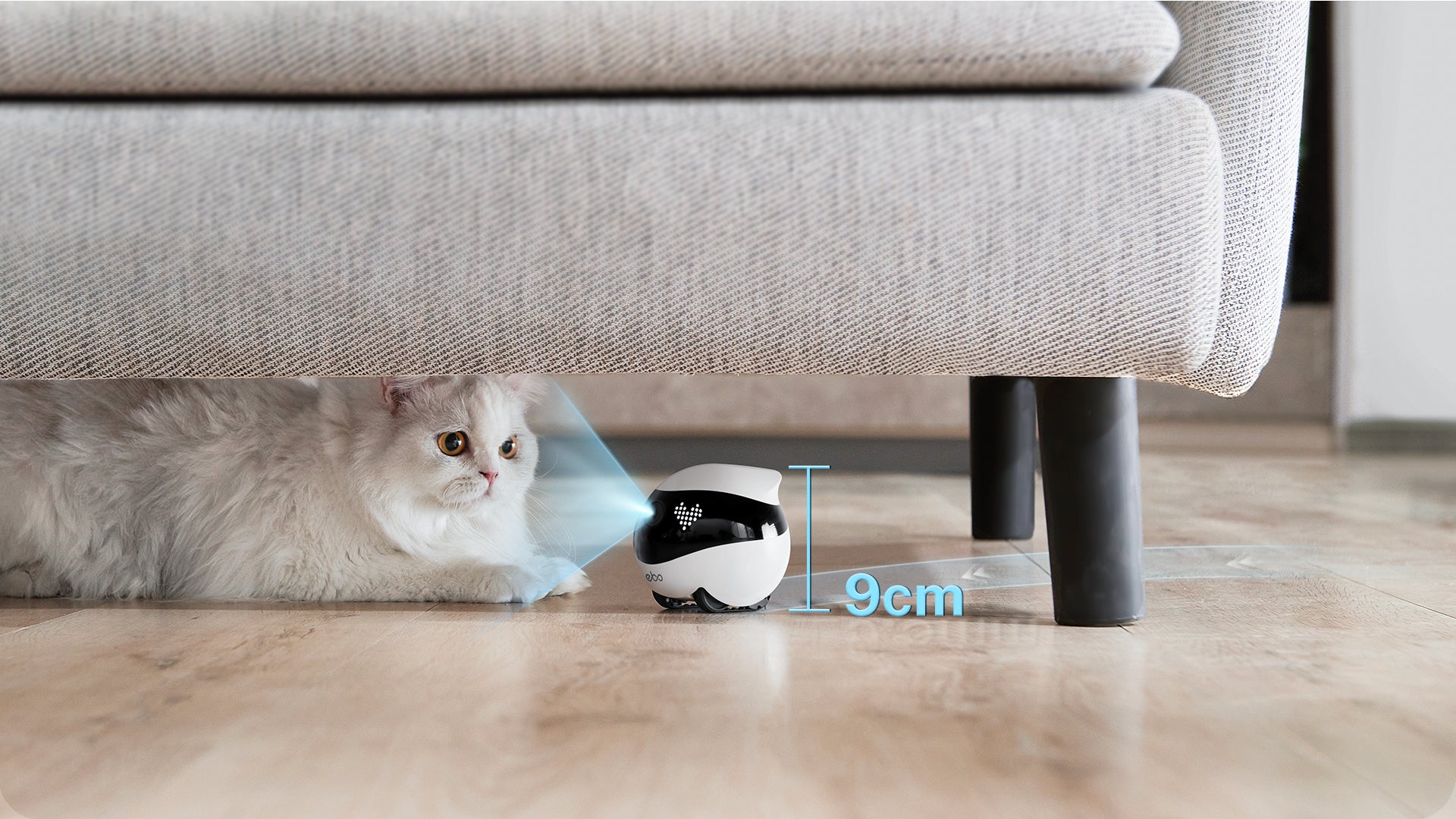EBO Air 2 companion robot:Easy to Access Narrow Blind Spots