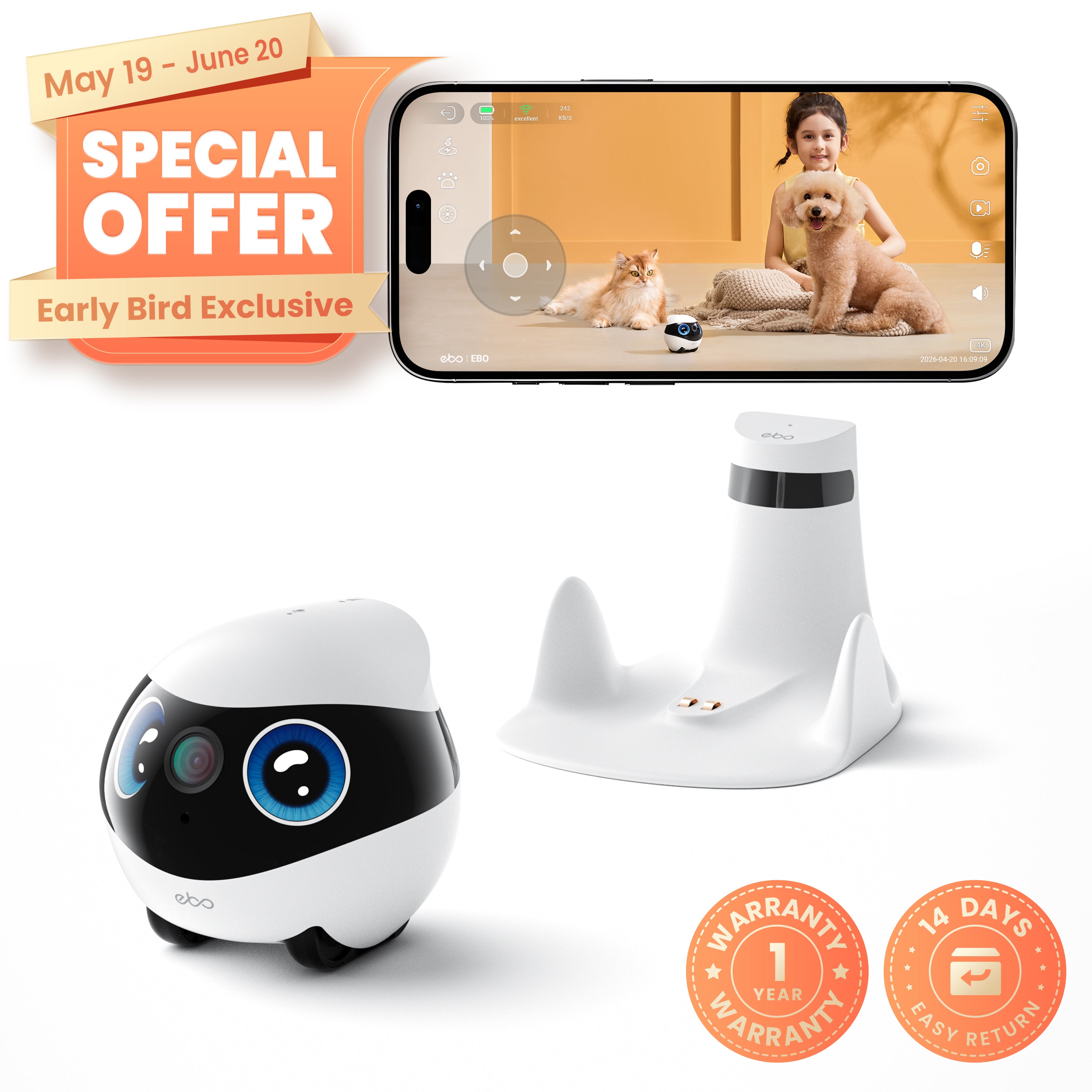 ENABOT EBO Mini Companion Robot