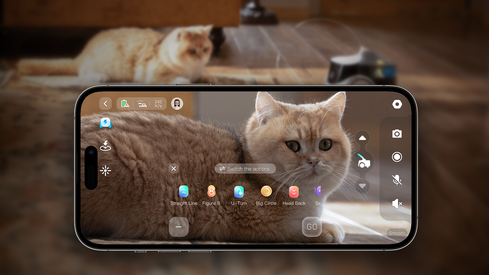 ROLA PETPAL 9 preset actions & 7 preset sounds available in the App