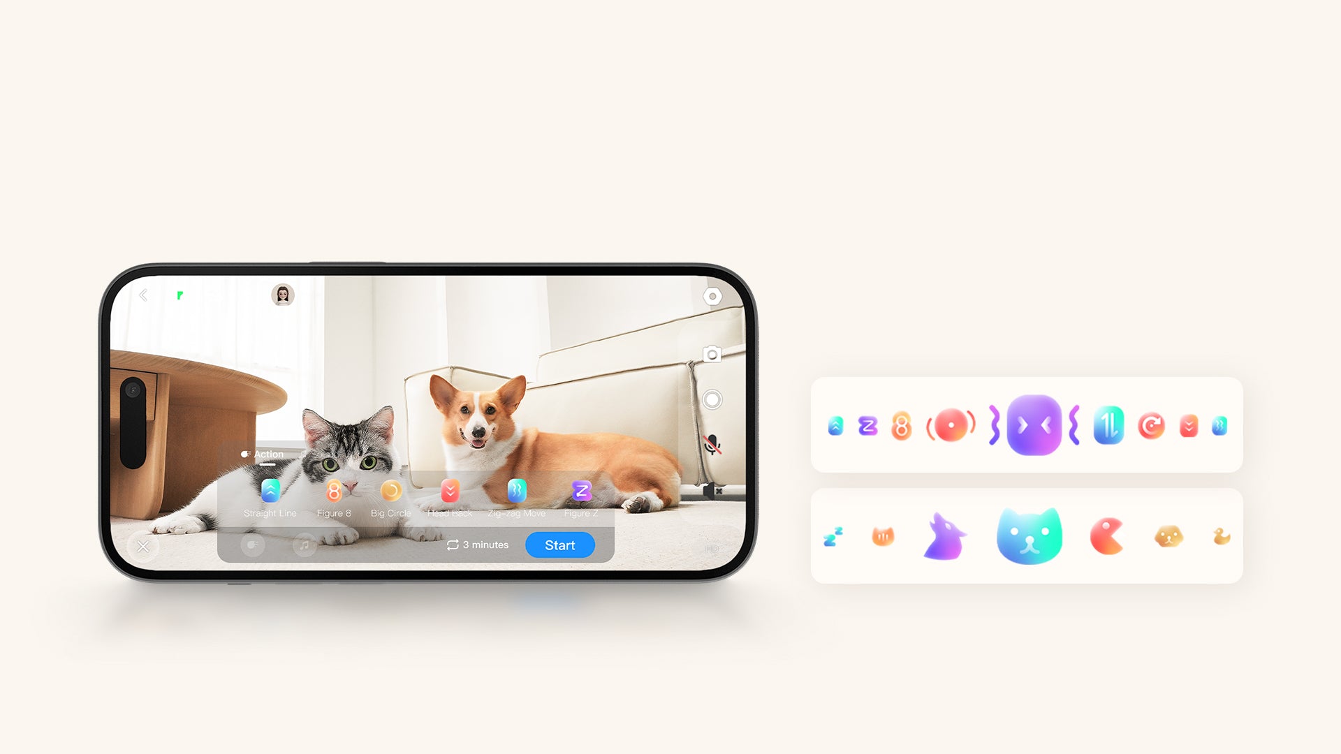 ROLA Mini pet monitor 2-way audio communication