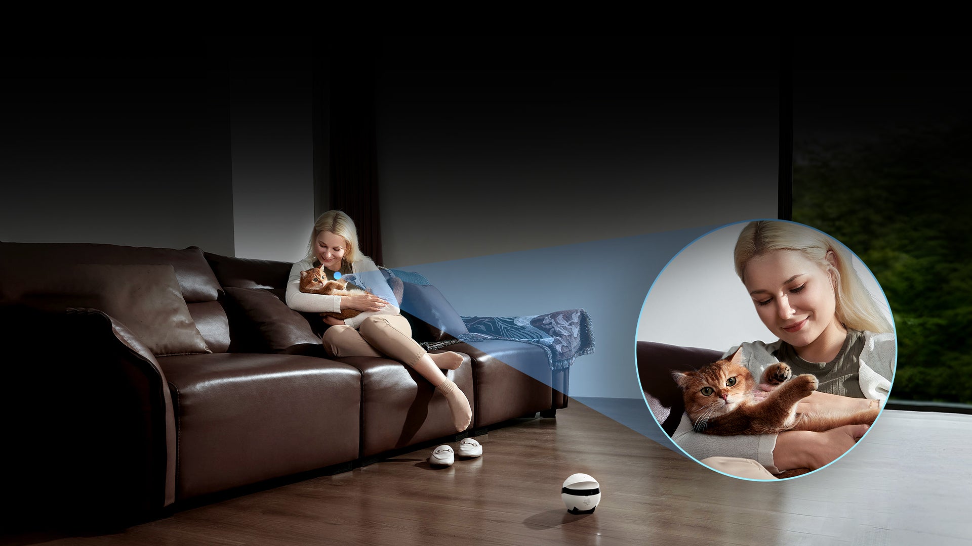 EBO Air 2  companion robot: 2K Ultra HD Quality